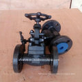 DIN Forged Carbon Steel A105 Flange Connection End Globe Valve